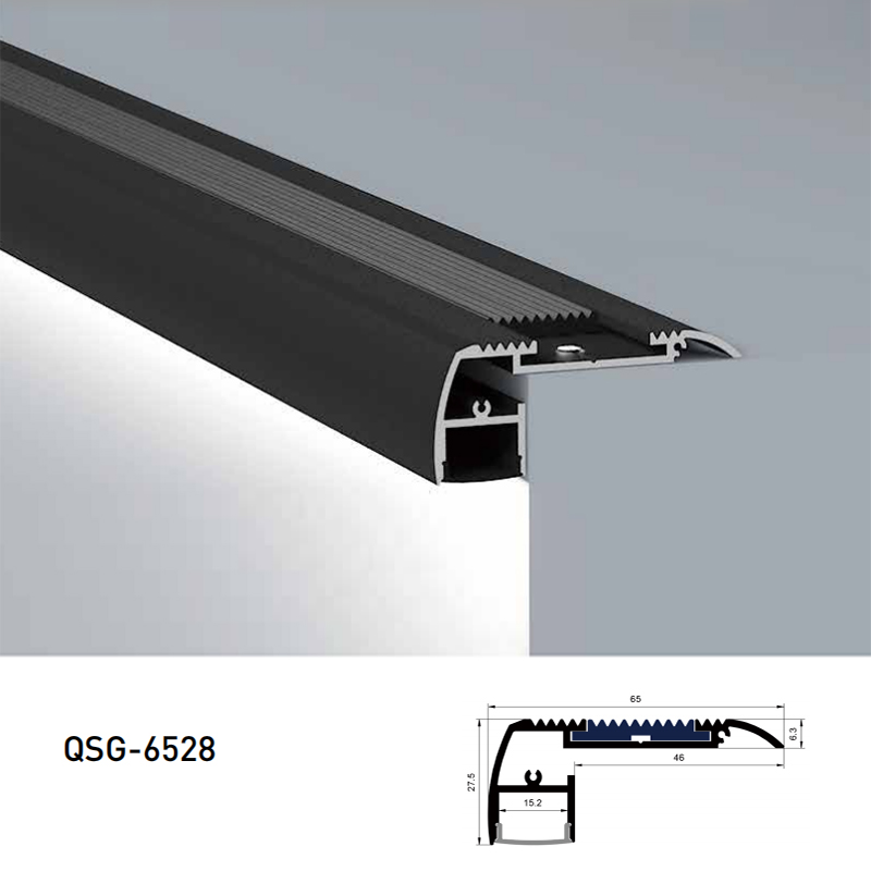 Stair Lights Black LED Aluminum Channel With Cover For 15mm Double Row LED Strips Stair Lights Black LED Aluminum Channel With Cover For 15mm Double Row LED Strips